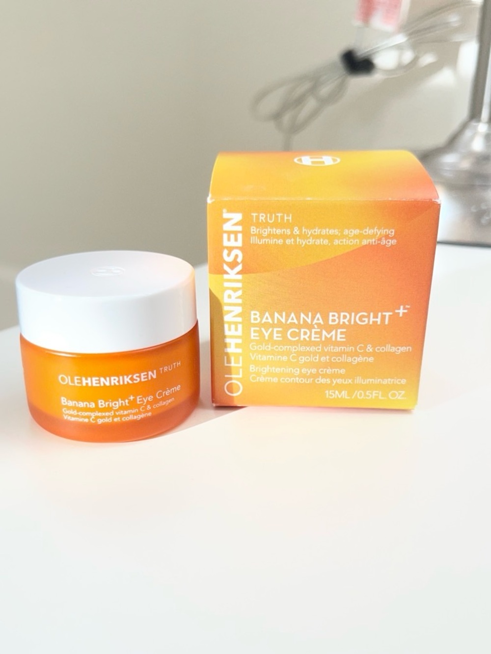 Ole Henriksen Banana Bright+ Eye Crème - Orange and White